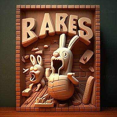 3D model Rabbids Alive Kicking game (STL)